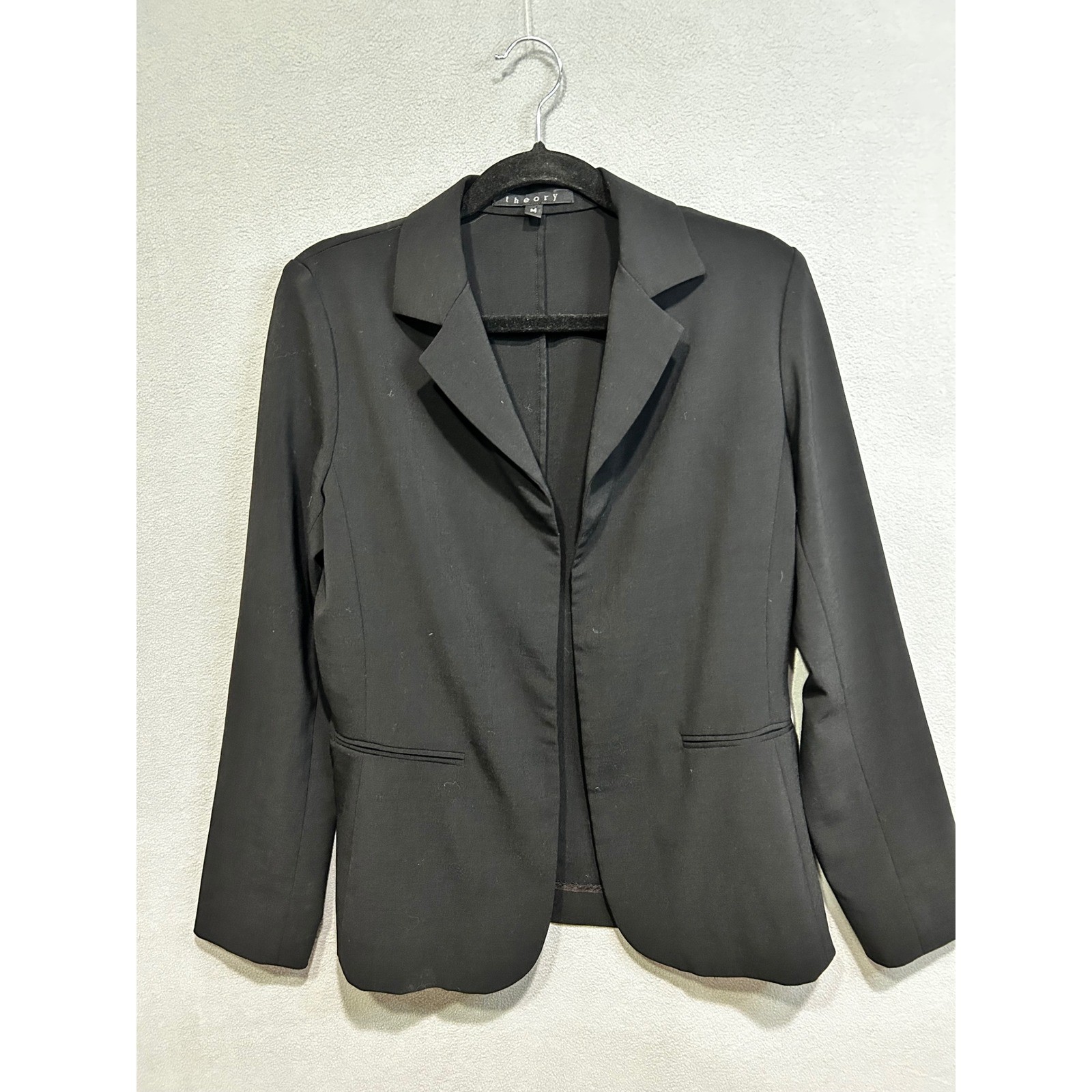 Theory Blazer Jacket Women’s Size Medium Black Business Casual Workwear