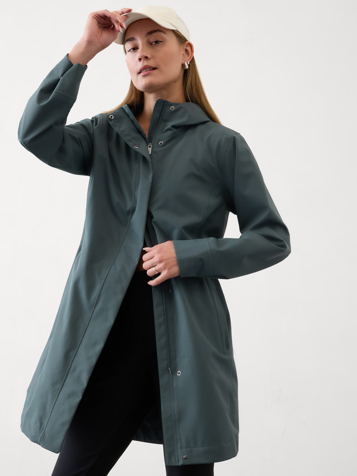 Athleta Rainout Ridge Long Trench M Medium | Eden Jacket #649871 NEW