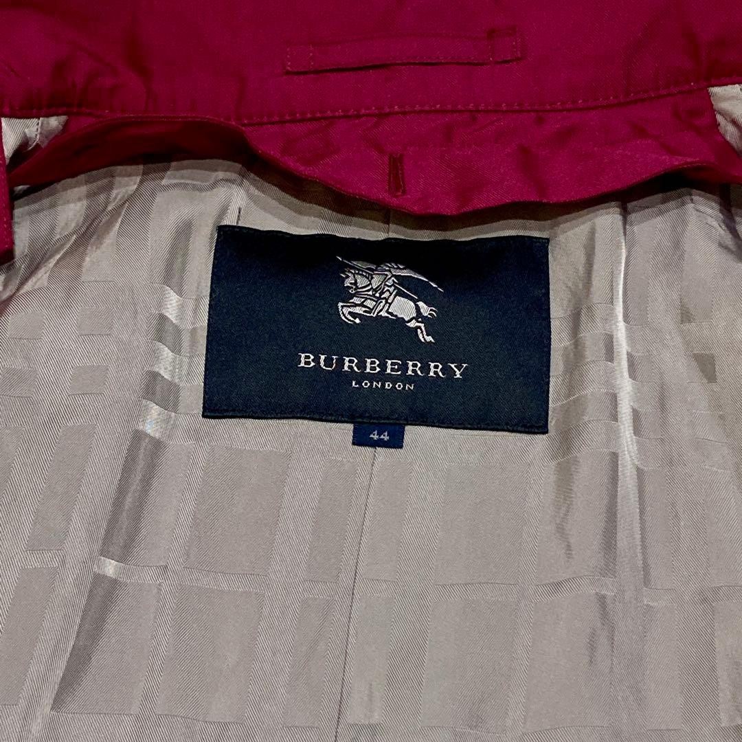 Burberry London Belted Trench Coat Long Coat Purple Size 44