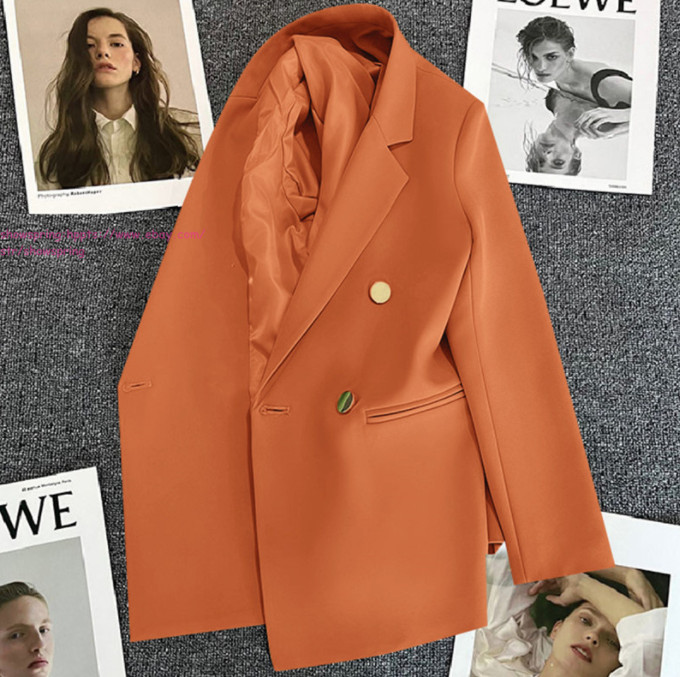 Women Spring Fall Business Casual Blazers Long Sleeve Trendy Work Office Jacket
