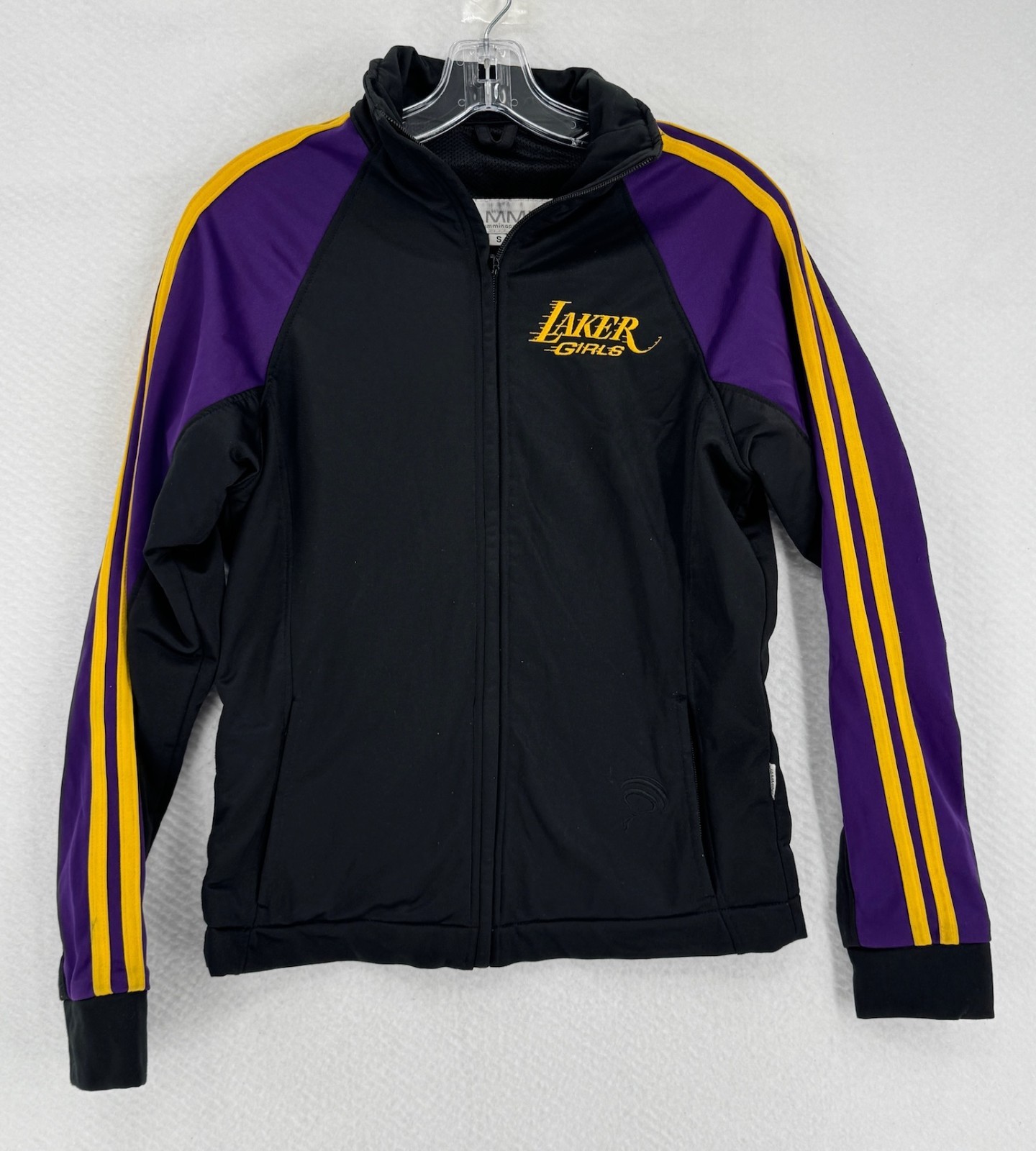 Jammin Laker Girls NBA Womens Black Purple Full Zip Athletic Jacket Sz S