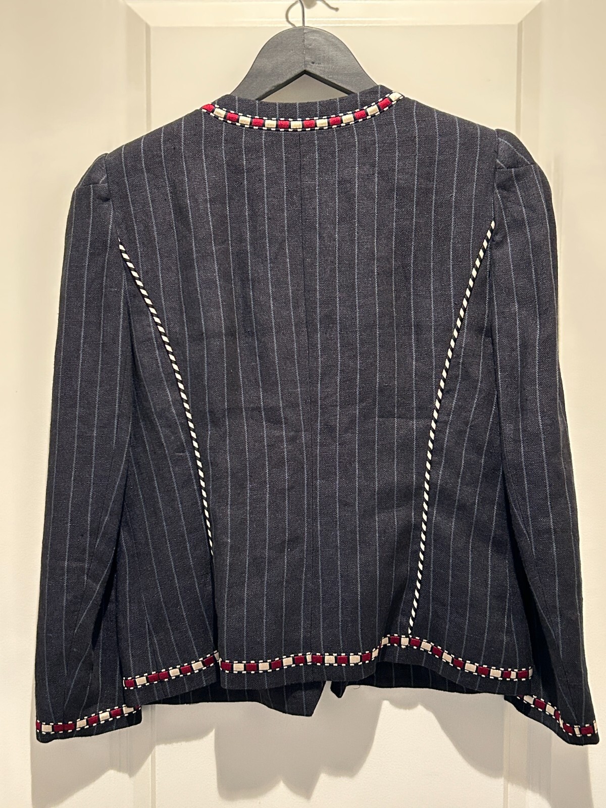 ISABEL MARANT NWT Etoile Jilo Jacket Embroidery Detail 100% Linen Sz6