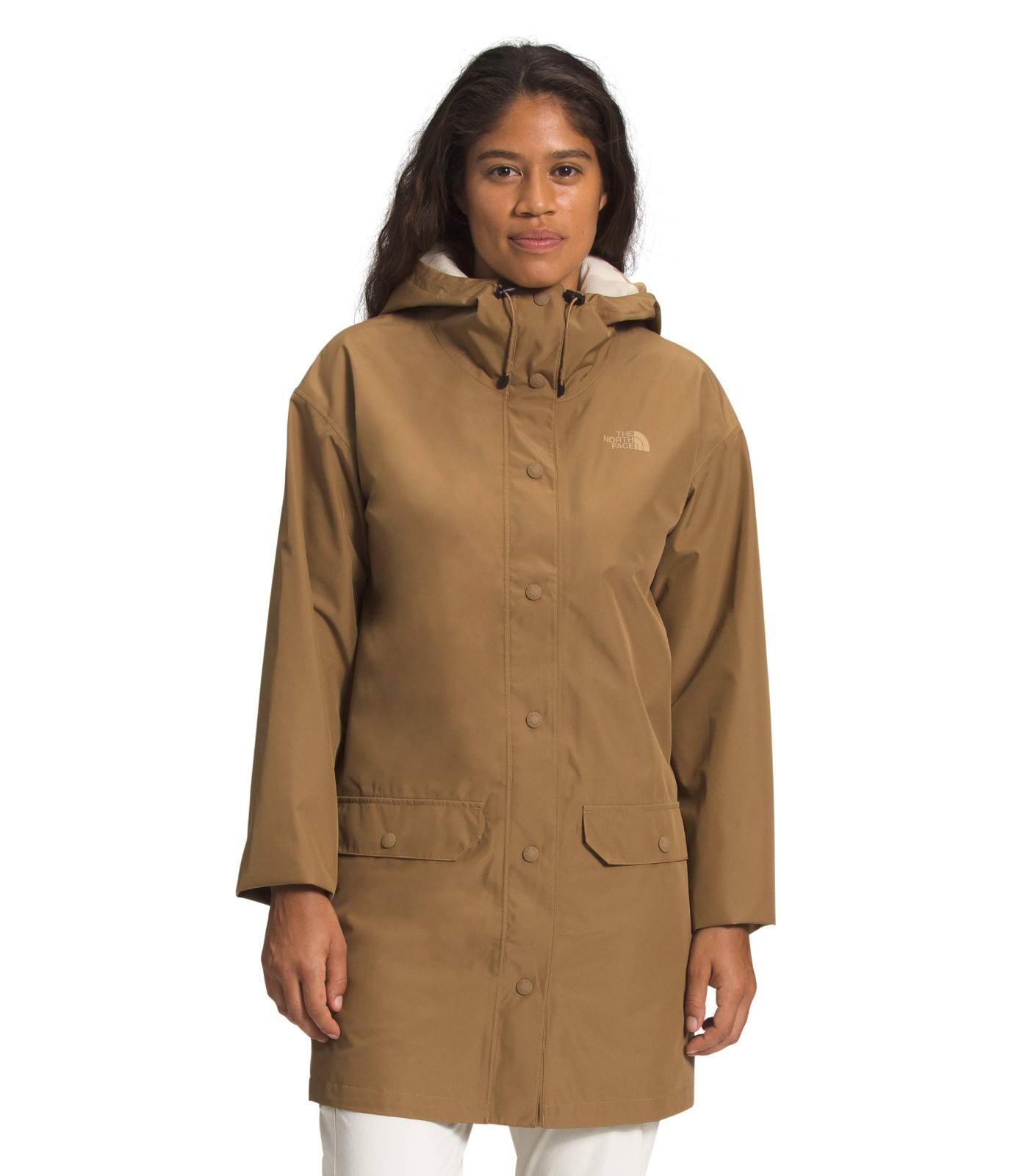 THE NORTH FACE Women’s Woodmont Rain Jacket Utility Brown Medium