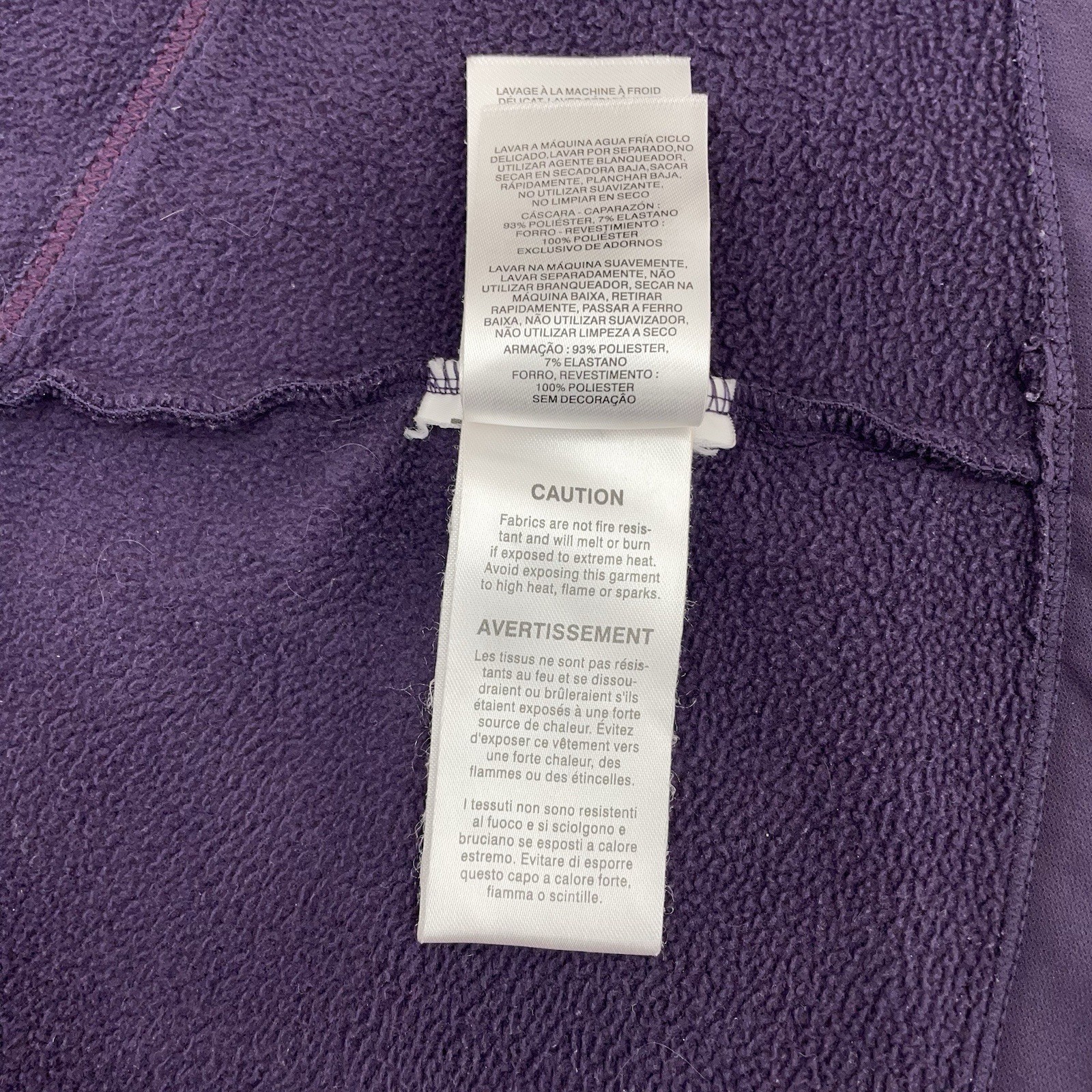 Columbia Soft Shell Jacket Fleece Lined Stretch Full Zip Pockets Purple Womens L