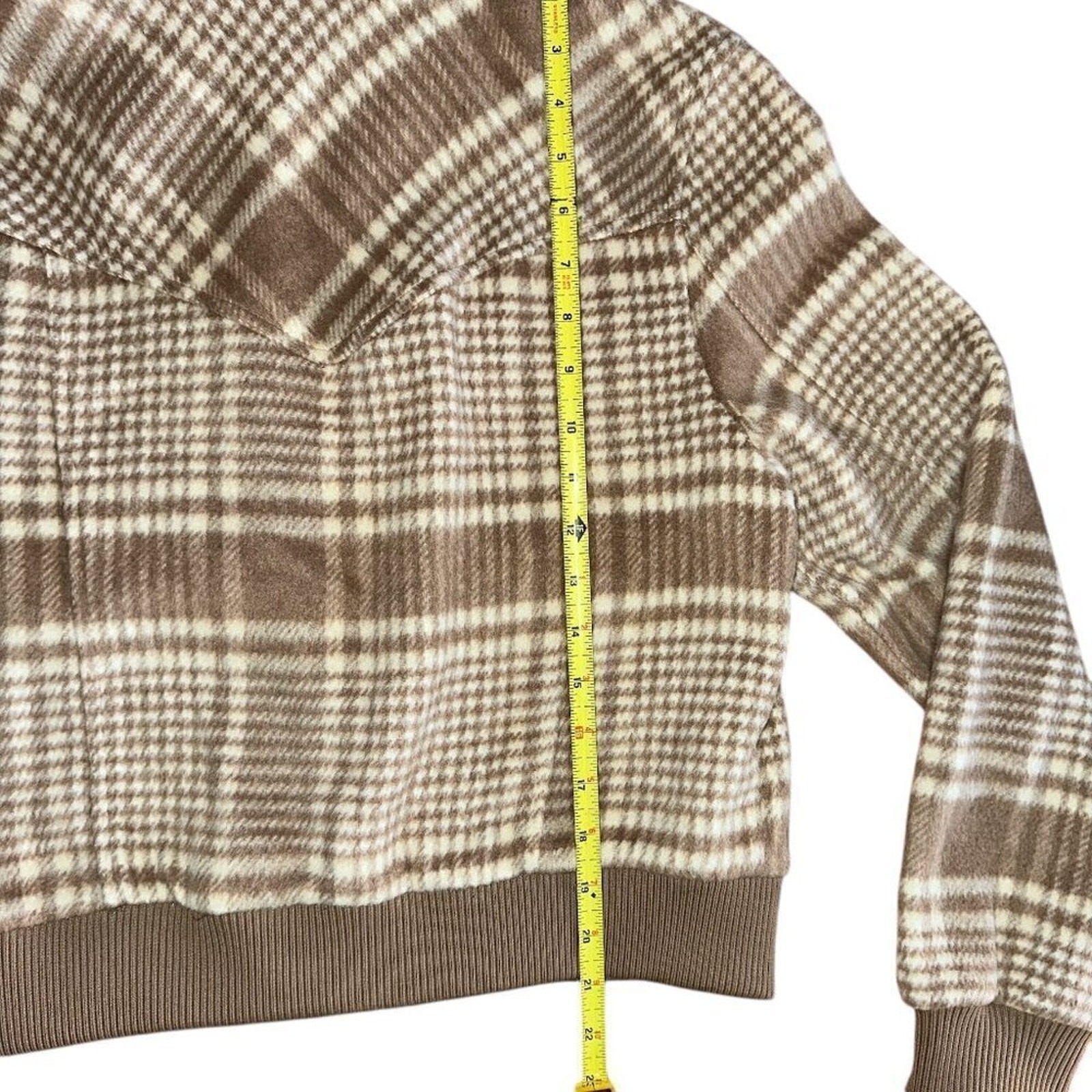 Bagatelle Collection New York Wool Plaid Bomber Jacket Size Medium