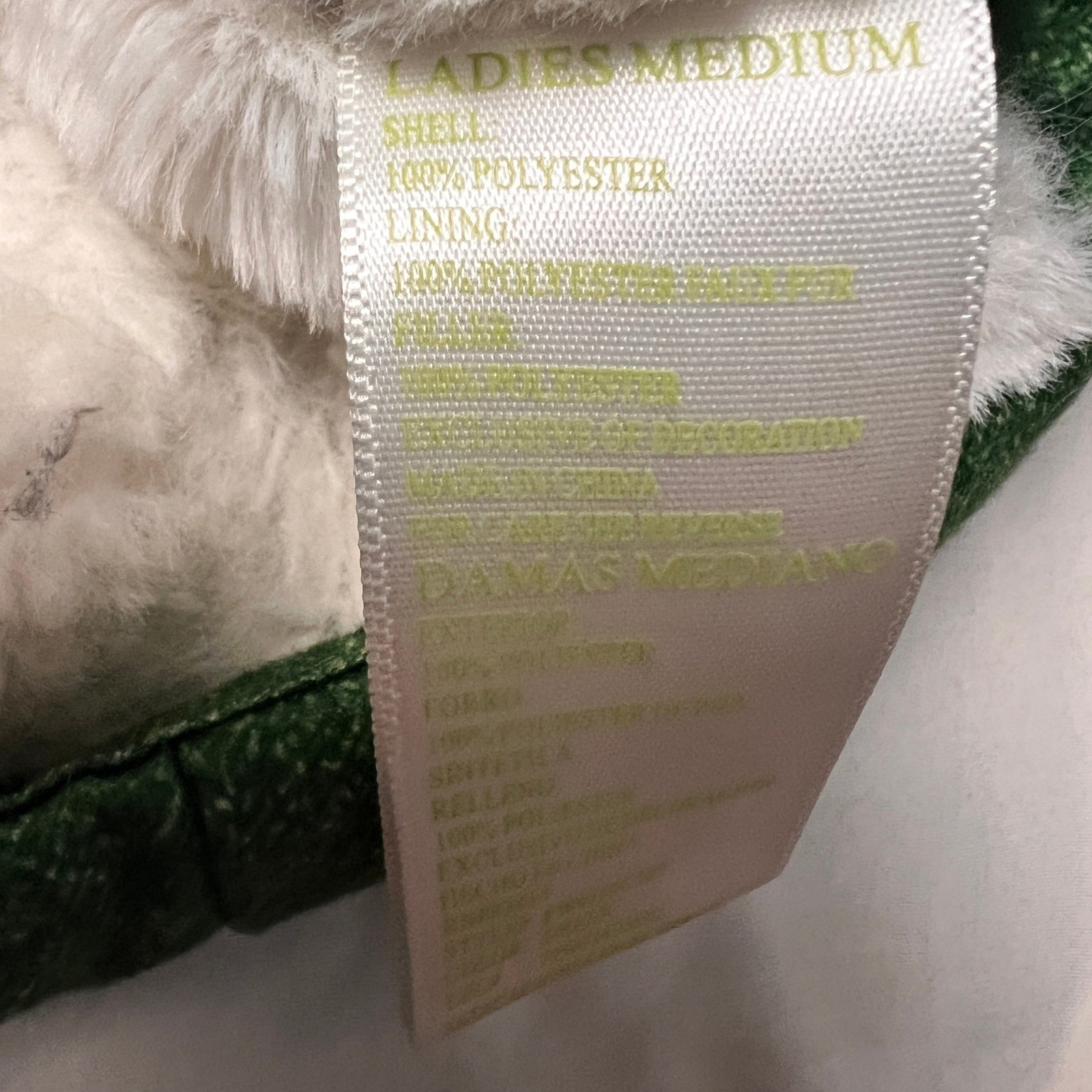Green Tea Med Womens Green Heathered Quilted Faux Fur Lined Puffer Vest Gorpcore