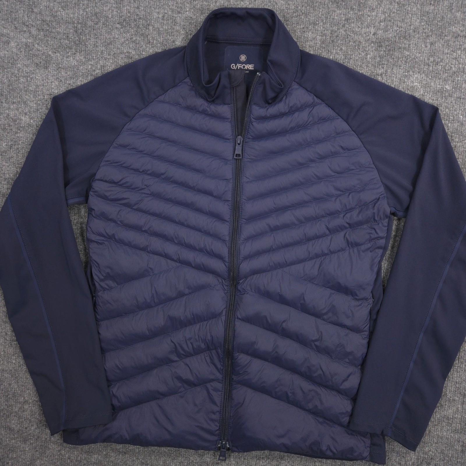 G/FORE Hybrid Quilted Jacket Womens XL Twilight Blue Performance Golf Tech