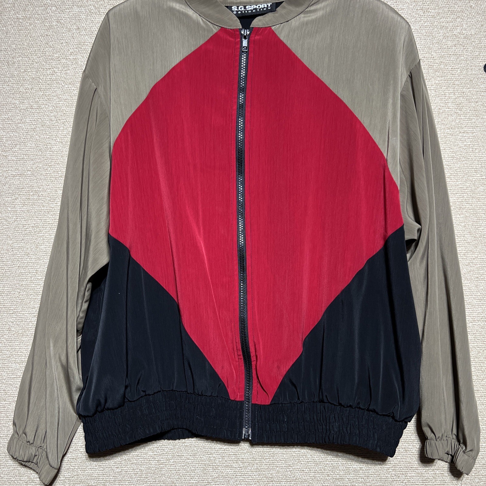 Vintage S.G. Sport Collection Women’s 3x Windbreaker Color Block Full Zip